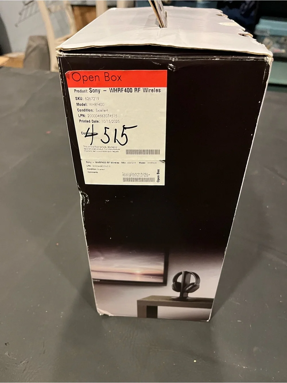 Sony WH-RF400 Wireless Headphones - Black